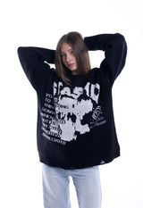 Stashd Ripped Black sweater