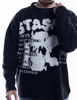 Stashd Ripped Black sweater